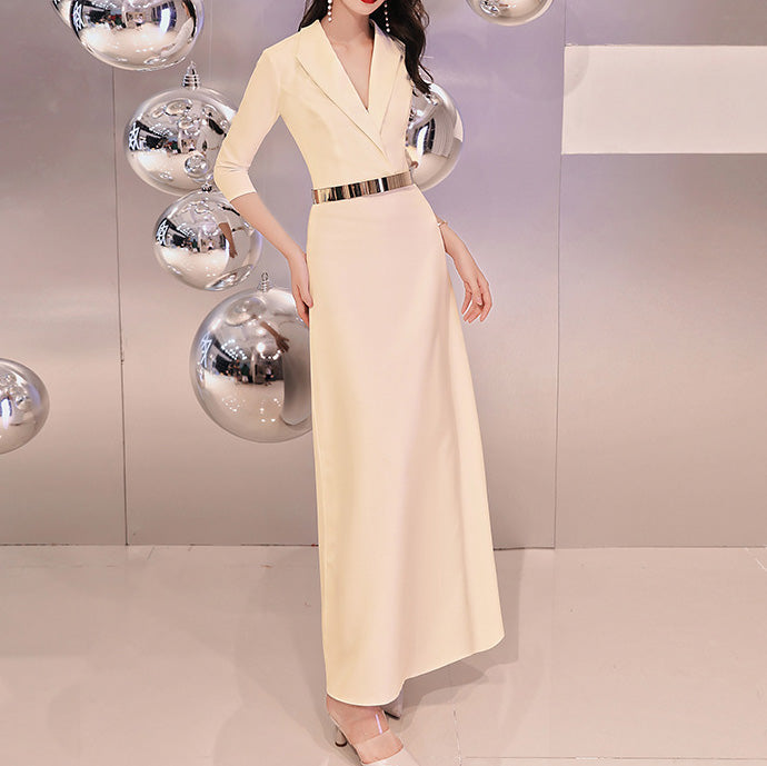 Long Evening Dress Women's New Annual Meeting Elegant Dress Birthday Banquet Host Dress BP1272