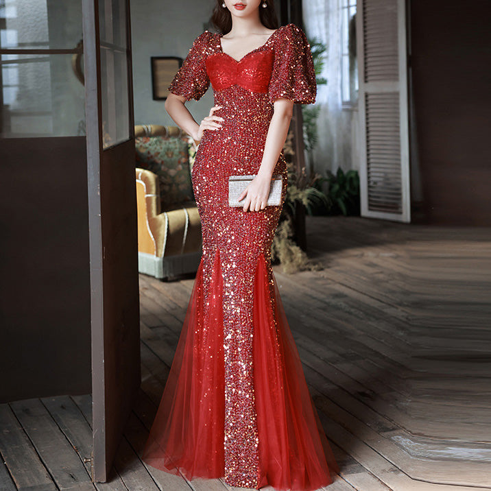 Women's Banquet Sequin Engagement Dress BP2091