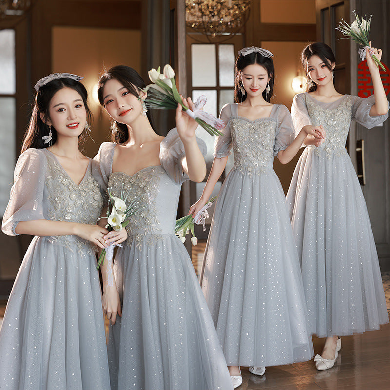 Bridesmaid Dresses New Fairy Sisterwear Dresses Skirt Slim Dress for Young Girls Dress BP2203