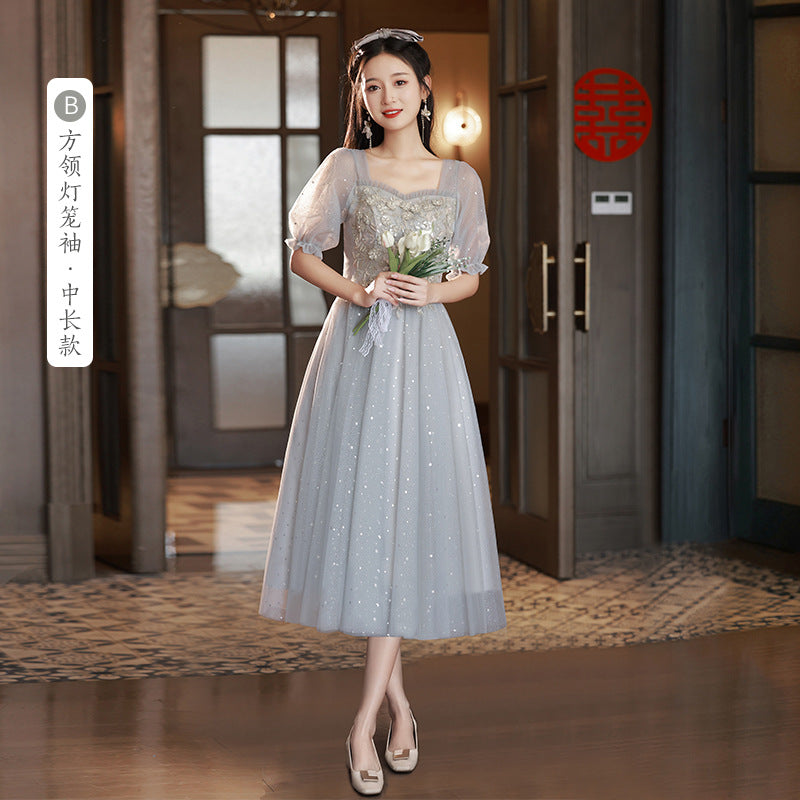 Bridesmaid Dresses New Fairy Sisterwear Dresses Skirt Slim Dress for Young Girls Dress BP2203