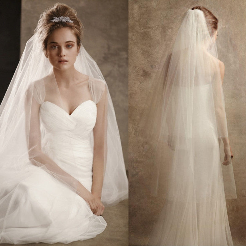 Soft Tulle Bridal Wedding Veil with Comb EWA008