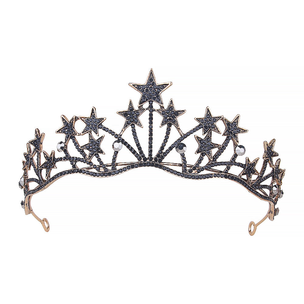 Silver Crystal Tiara Crowns for Women Girls Elegant Princess Crown YAC1047