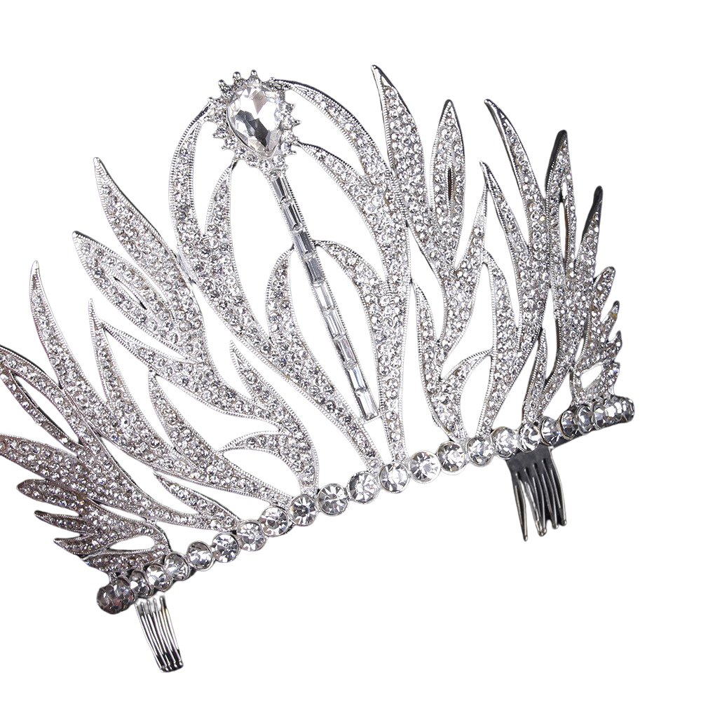 Rhinestone Crown Bridal Headwear YAC1050