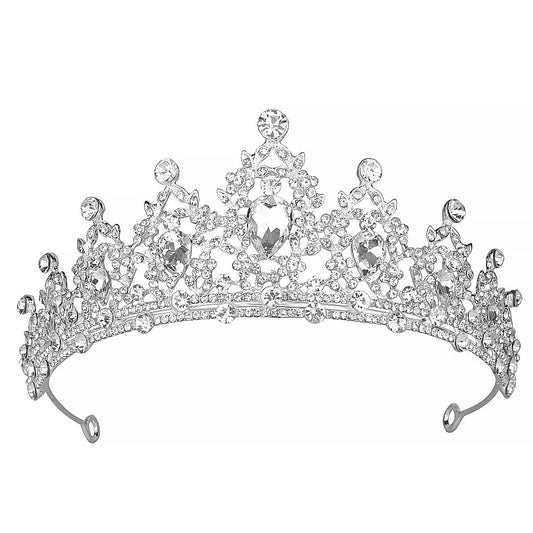 Crystal Queen Crowns Rhinestone Princess Womens Girls Crown YAC1051