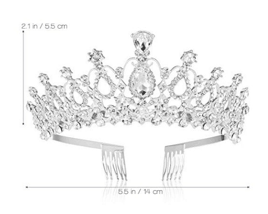 Bridal Crown Bridal Tiara Bride Wedding Tiaras and Crowns YAC1054