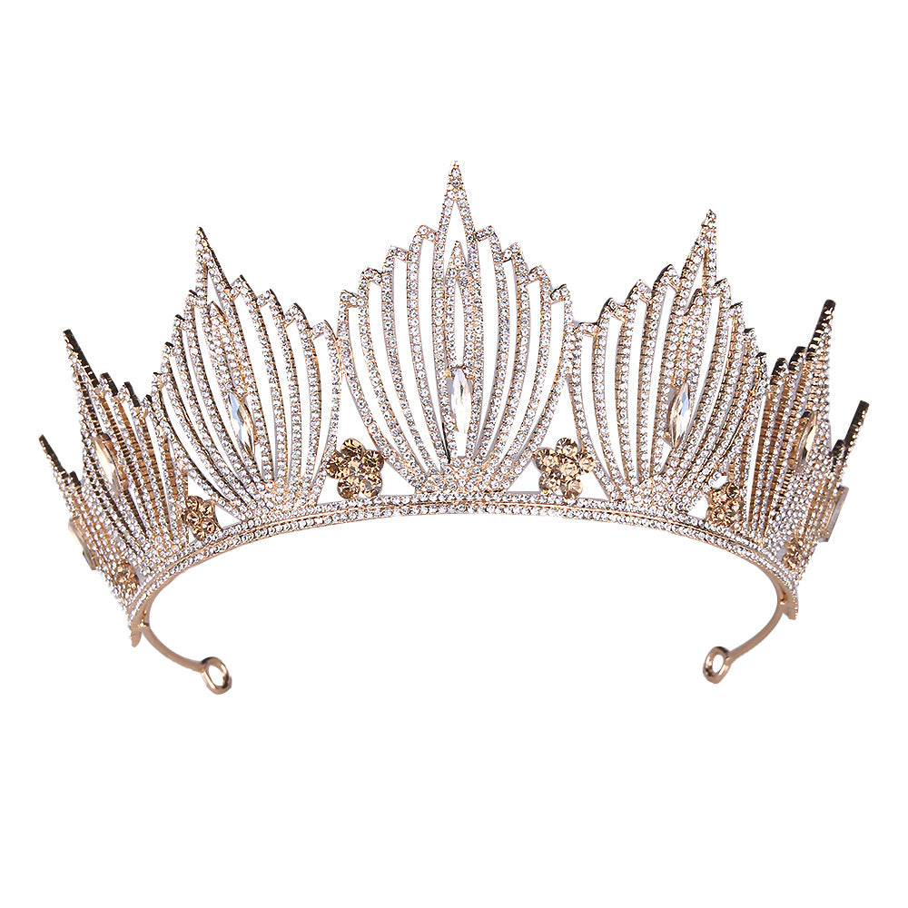 Luxury Silver Crystal Crown Tiara Rhinestone for Wedding YAC993