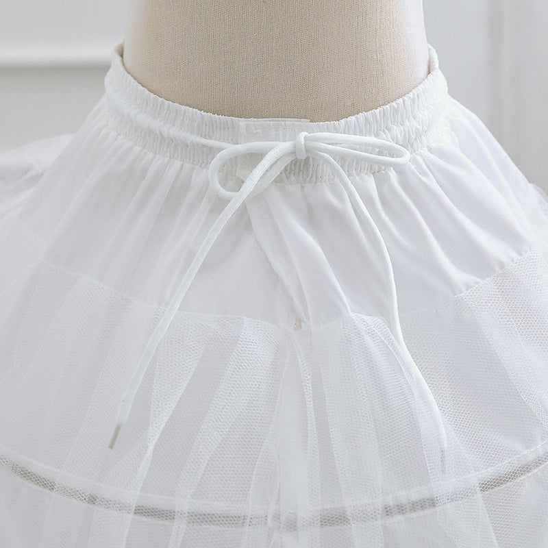 Gowns Skirts Mesh Child Fishbone Lining Petticoat Dress Hoops Girls for Wedding YAP1111