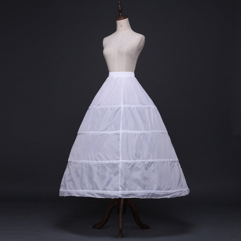 Women Polyester 1 Tiers 4Hoops Petticoats YAP1114