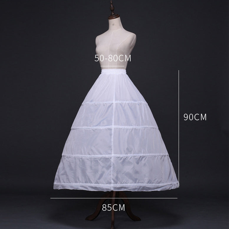 Women Polyester 1 Tiers 4Hoops Petticoats YAP1114