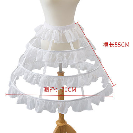 Multi-Circle Lace Crinoline Lolita Support Pettiskirt Wedding Dress Formal Dress Bustle Crinoline YAP1120