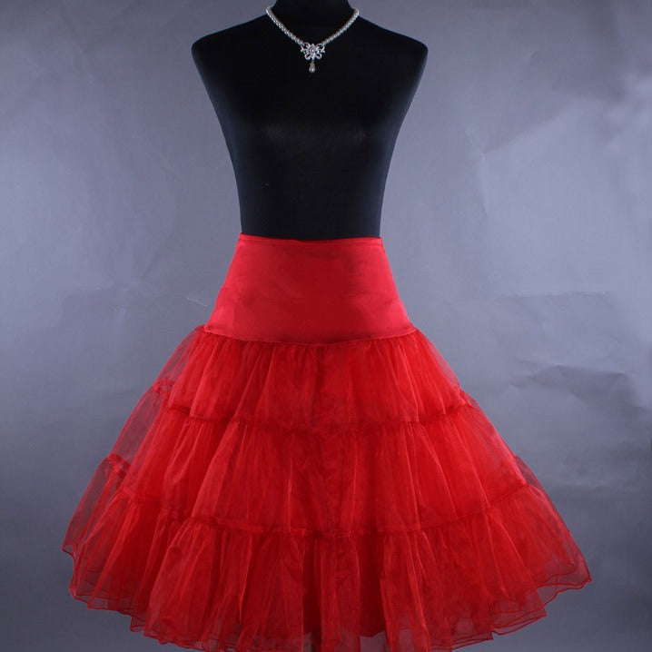 Boneless Skirt Support Rockabilly Prom Dresses Ballerina Dresses Mesh Skirt YAP1122