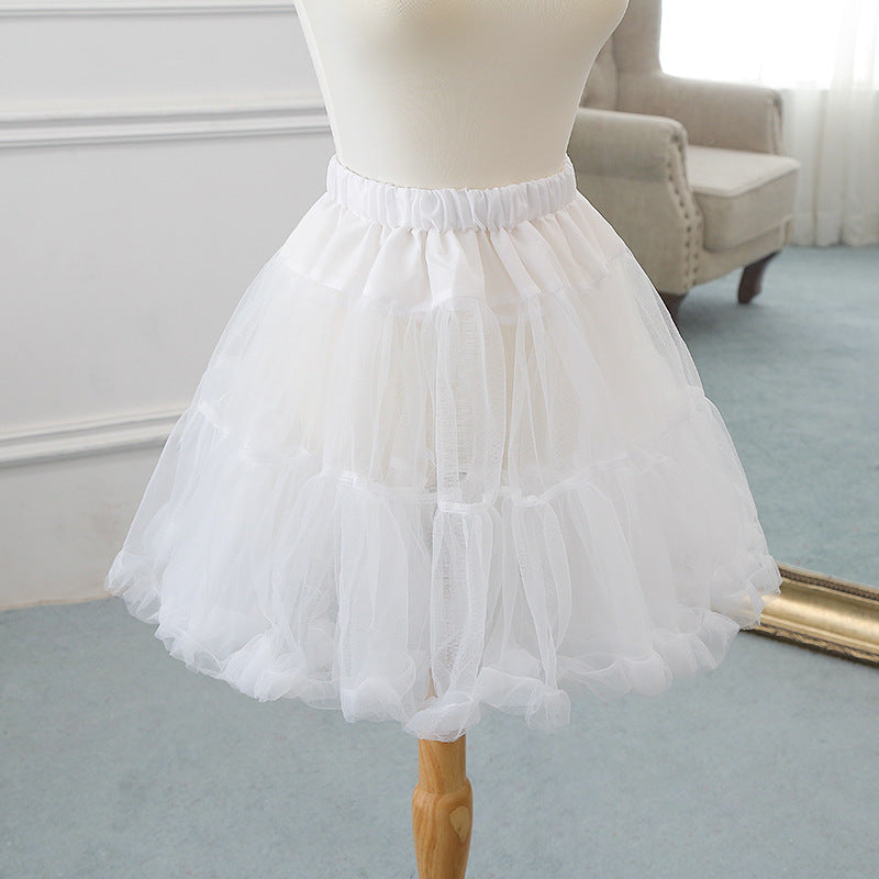 Crinoline Underskirt Petticoat A-line Short Length Slip for Women YAP1132