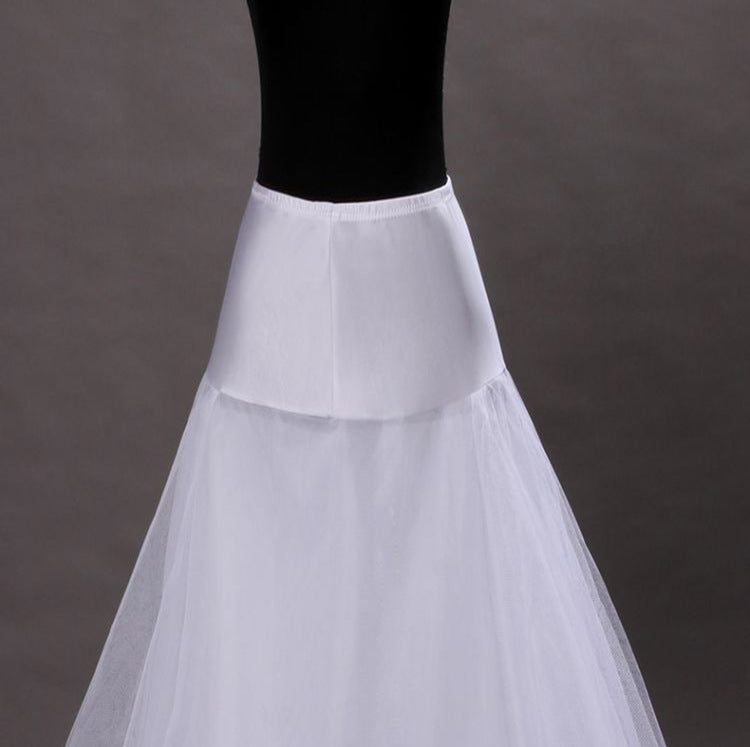 Wedding Petticoat Women Crinoline Dress Long Underskirt Wedding Dress Long Petticoat One Hoop Skirt Crinoline For Bridal YAP1135