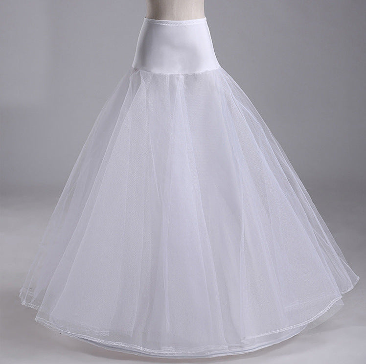 Wedding Petticoat Women Crinoline Dress Long Underskirt Wedding Dress Long Petticoat One Hoop Skirt Crinoline For Bridal YAP1135