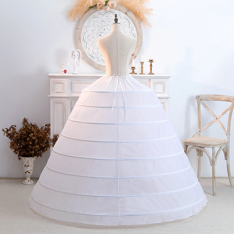 8 circles of super large wedding dress fish bone petticoat dress dress show petticoat bridal outsize super top lining petticoat YAP1137