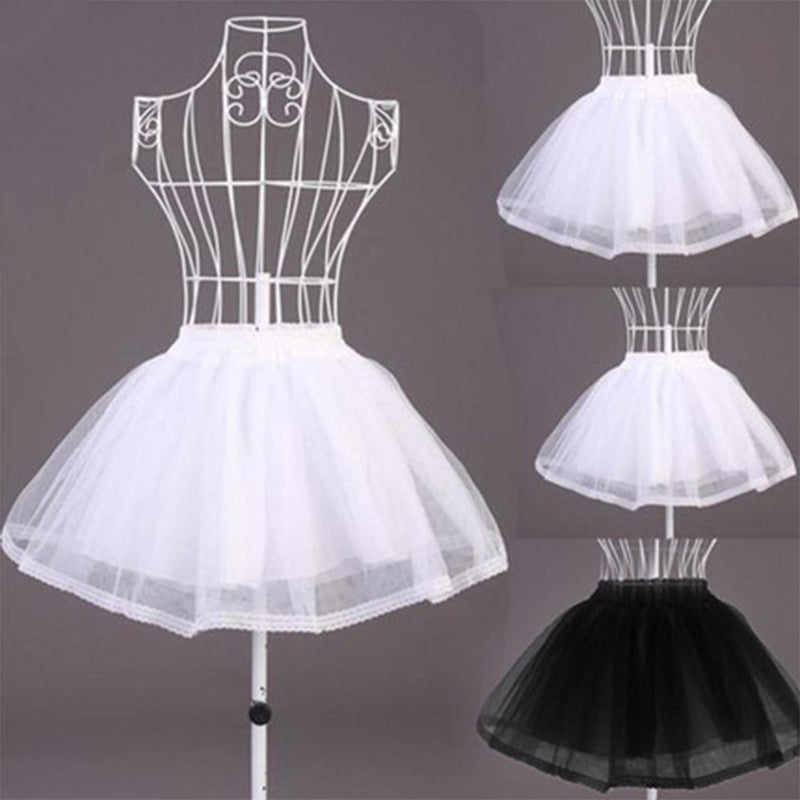 Bridal Wedding Dress Tulle Bottom Fluffy Lining Tutu Skirt Petticoats Underskirt YAP1140