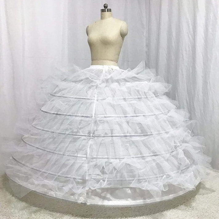 Petticoat with Hard Tulle Underskirt for Puffy Wedding Gown Dress YAP1149