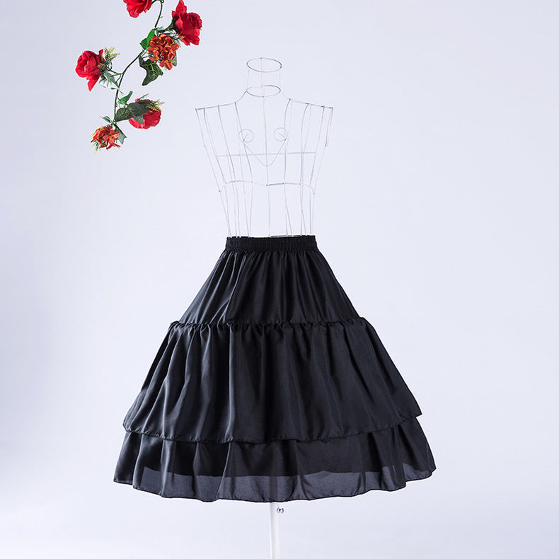 Cosplay Daily Fishbone Crinoline Lolita Adjustable Violent Carmen Slip Dress Soft Girl Skirt YAP1151