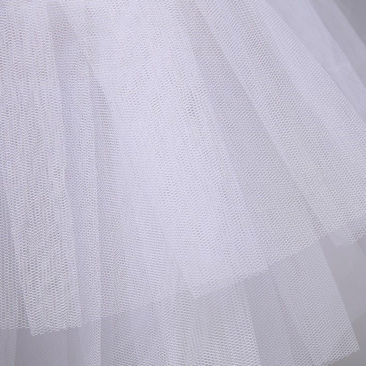 Ball Gown for No Rings 3 Layers Hard Tulle Puffy Wedding Petticoat crinoline Quinceanera Big Volume YAP1152