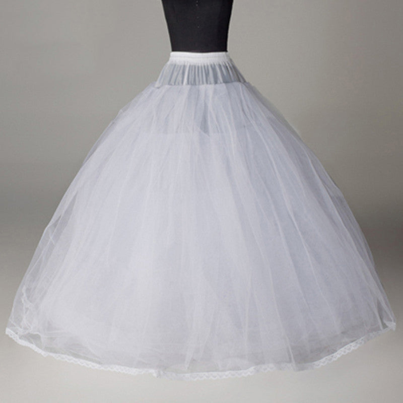 Ball Gown for No Rings 3 Layers Hard Tulle Puffy Wedding Petticoat crinoline Quinceanera Big Volume YAP1152