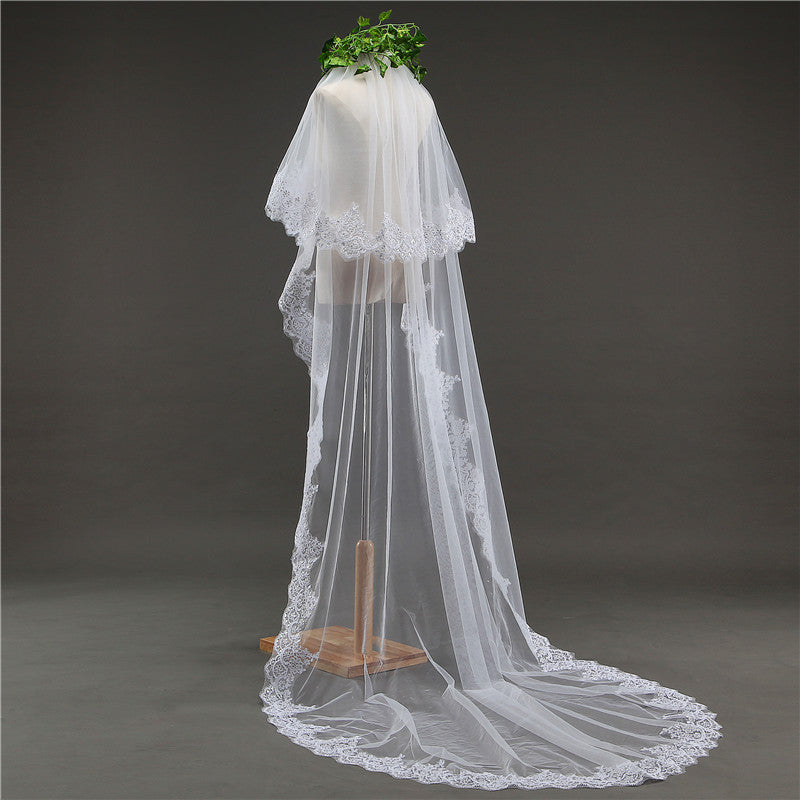 Chapel Lace Wedding Veil YAV1080