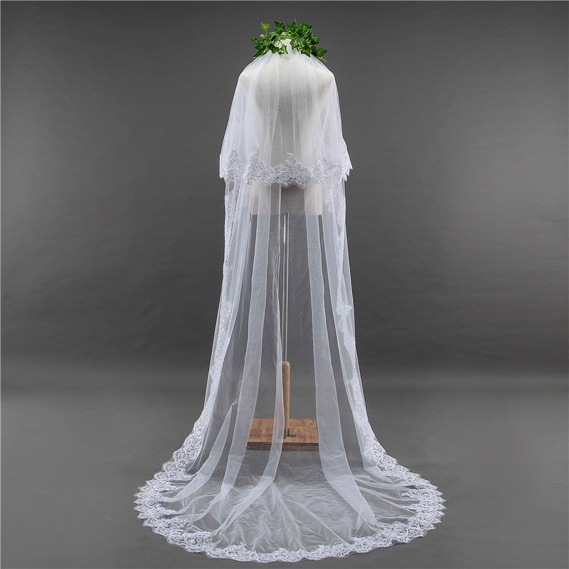 Chapel Lace Wedding Veil YAV1080