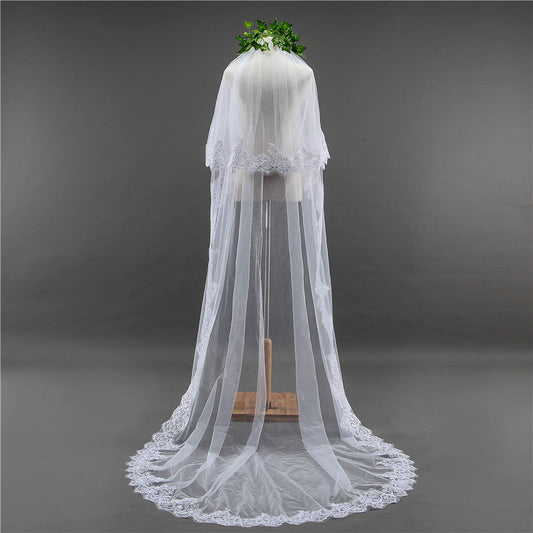 Chapel Lace Wedding Veil YAV1080