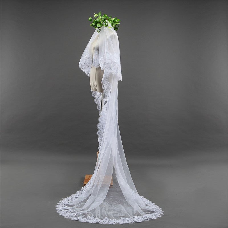 Chapel Lace Wedding Veil YAV1080