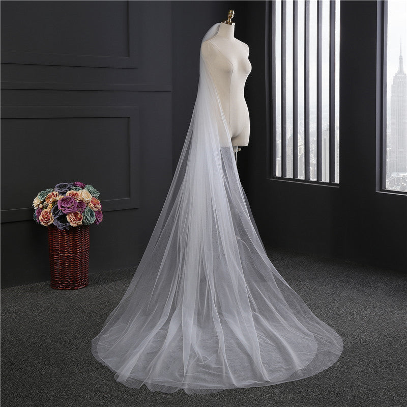 Wedding Veil One Layer Long Bridal Veil Wedding Accessories YAV1088