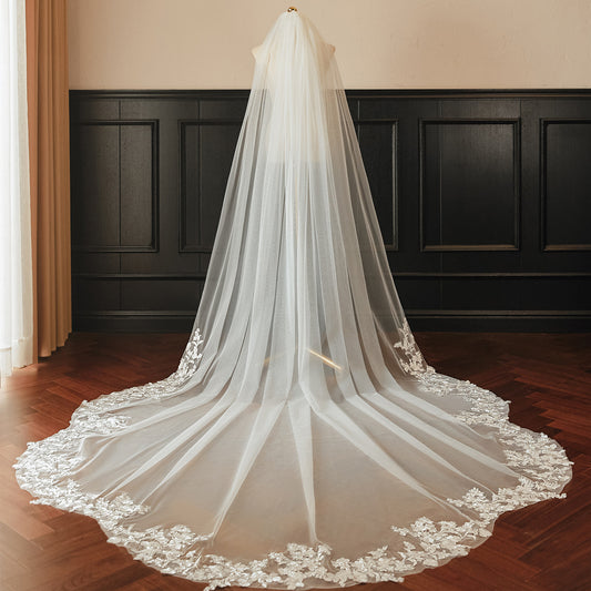 Soft Tulle 3.5 Meters Long Bridal Veil with Comb YAV1092